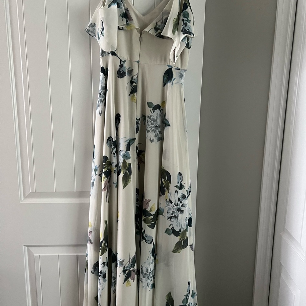 Jenny Yoo Blue Floral Dress